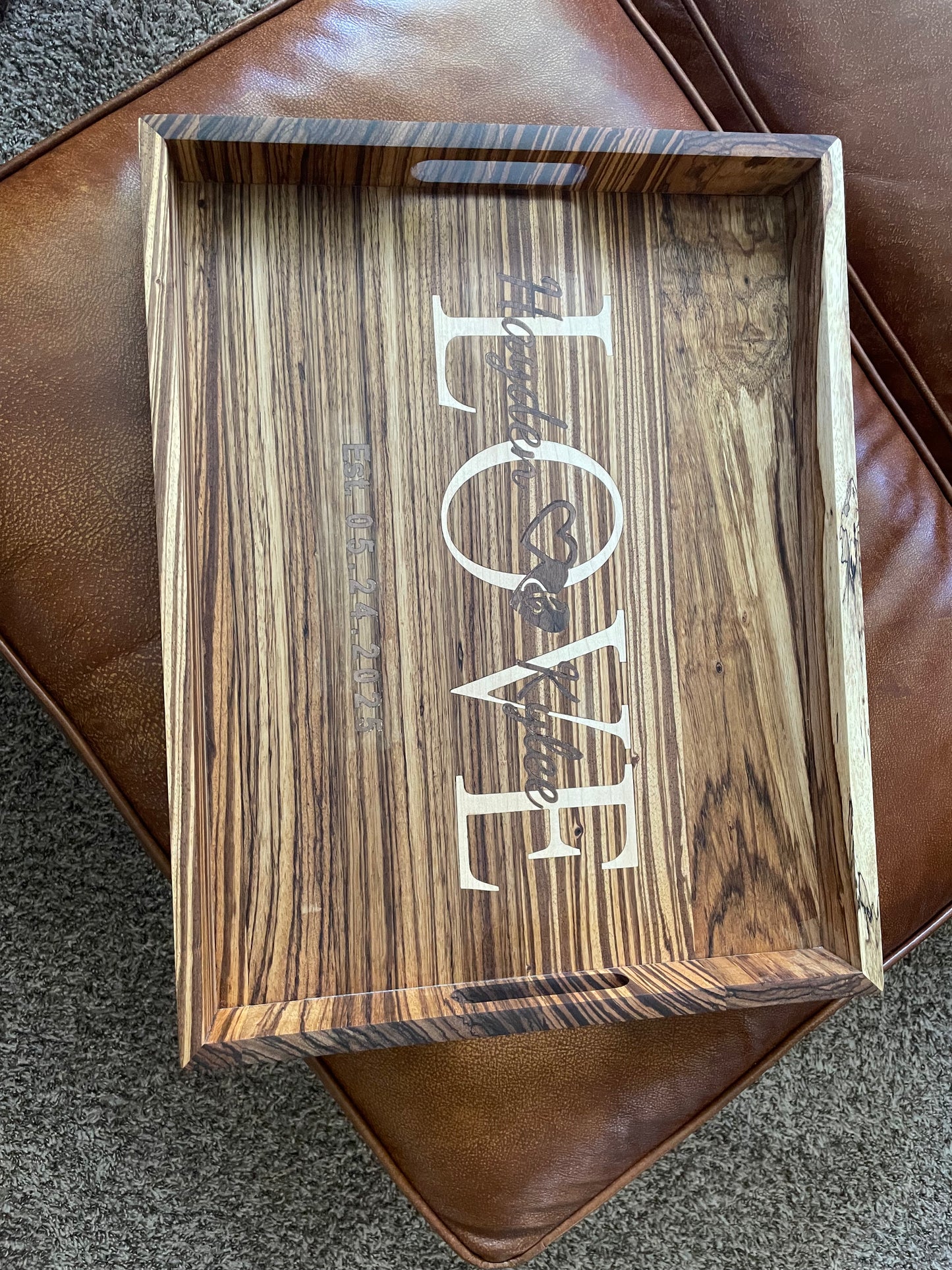 Personalized LOVE Serving tray