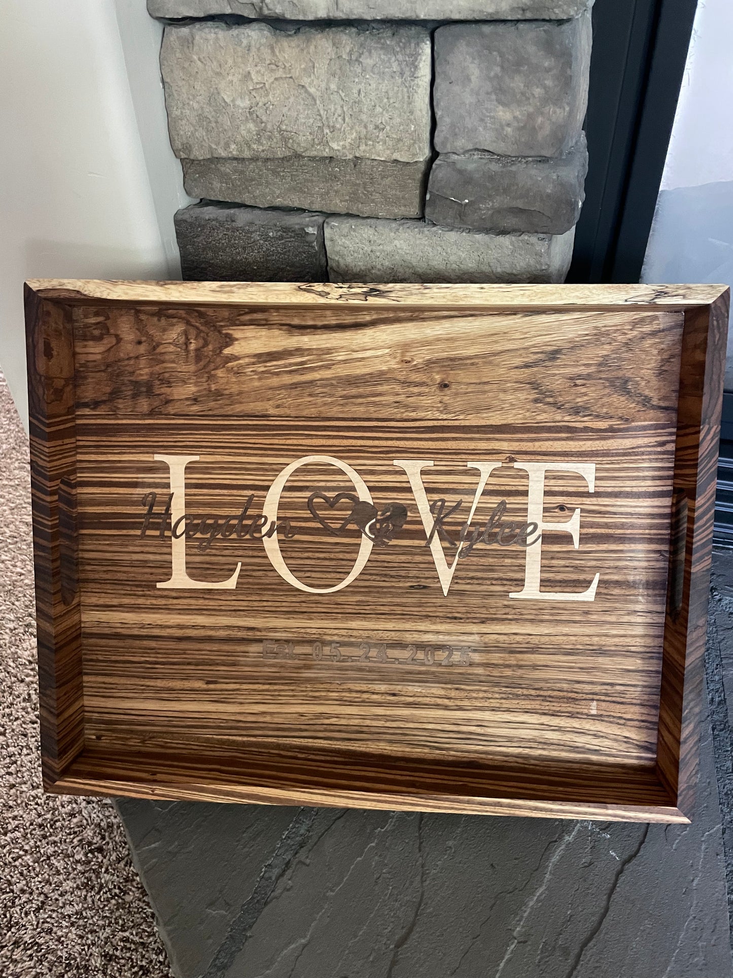 Personalized LOVE Serving tray