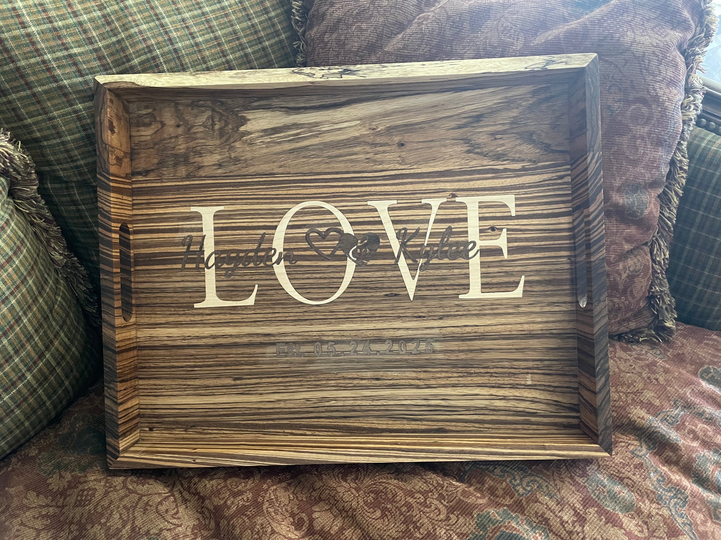 Personalized LOVE Serving tray