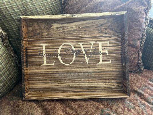 Personalized LOVE Serving tray