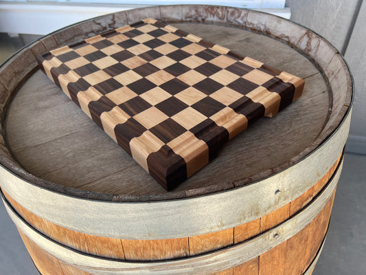 Maple & Walnut Checkerboard Cutting Board
