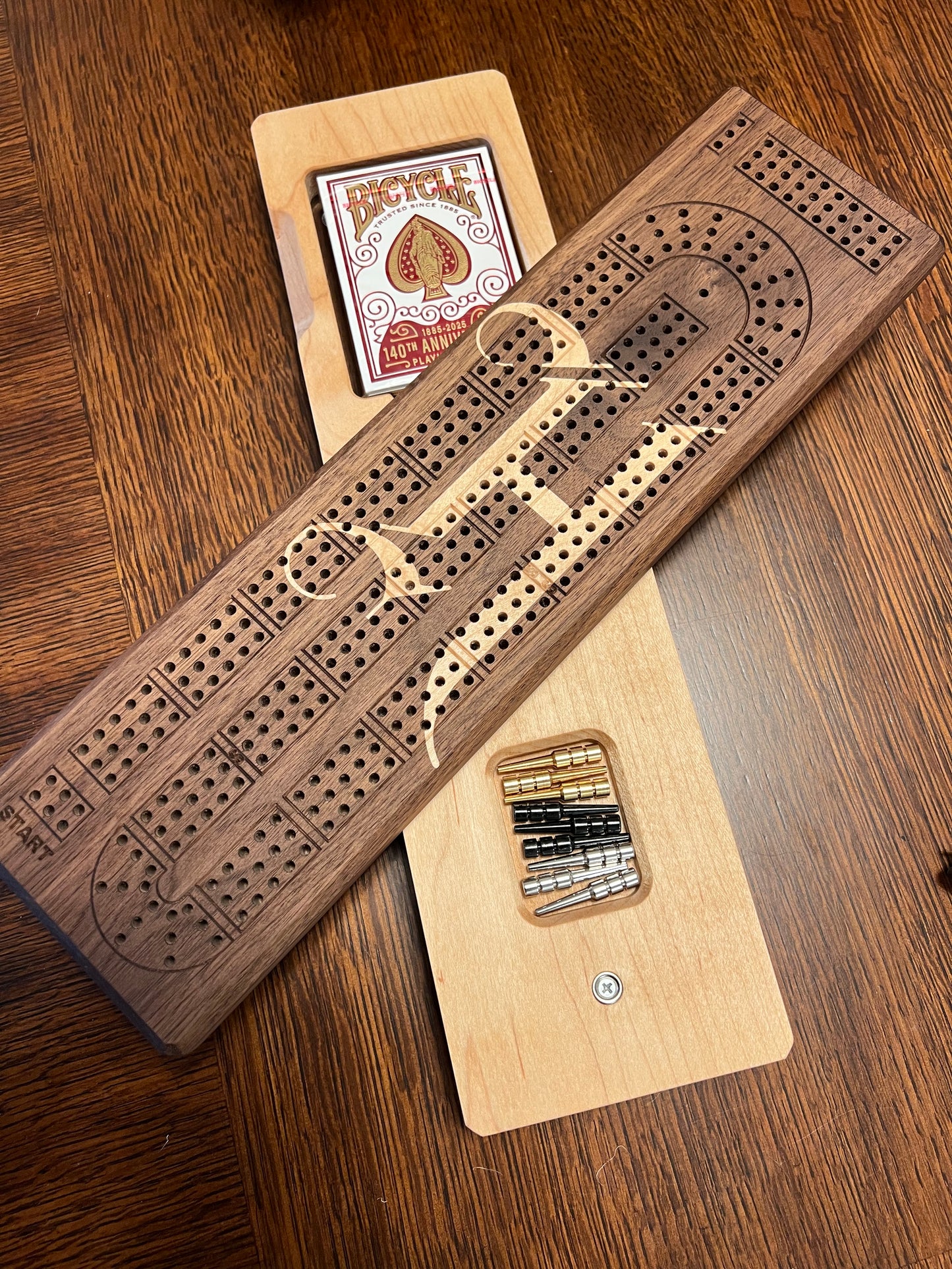 Premium 3-Track Travel Cribbage Board