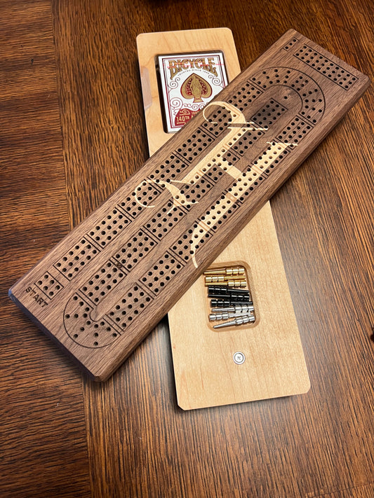 Premium 3-Track Travel Cribbage Board