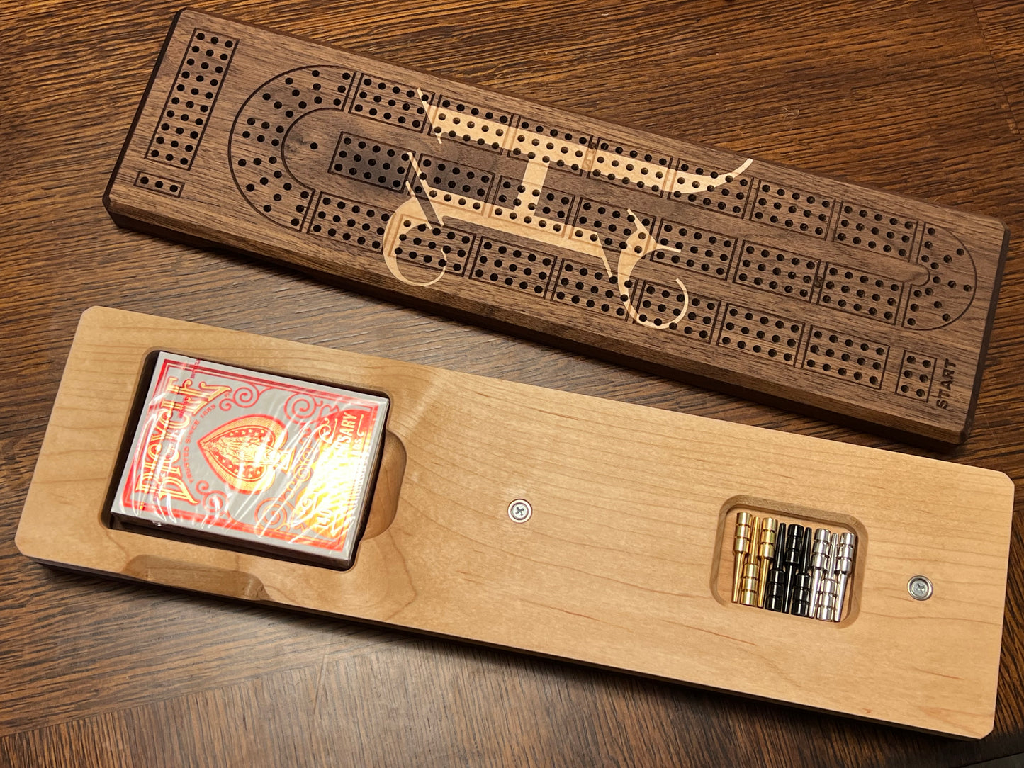 Premium 3-Track Travel Cribbage Board
