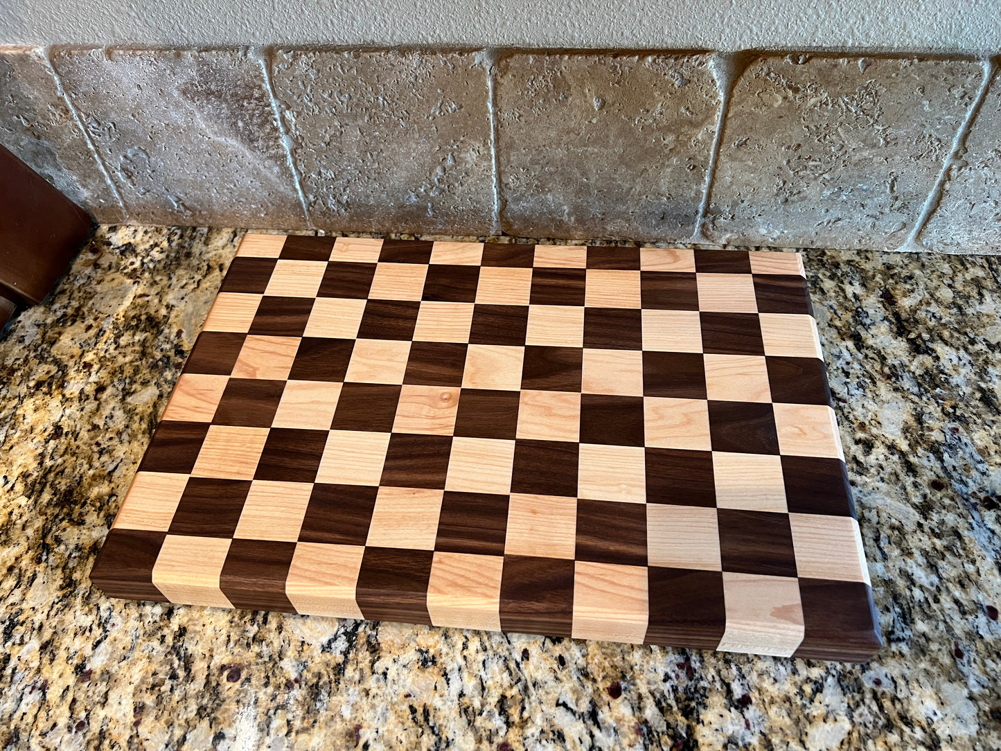 Maple & Walnut Checkerboard Cutting Board
